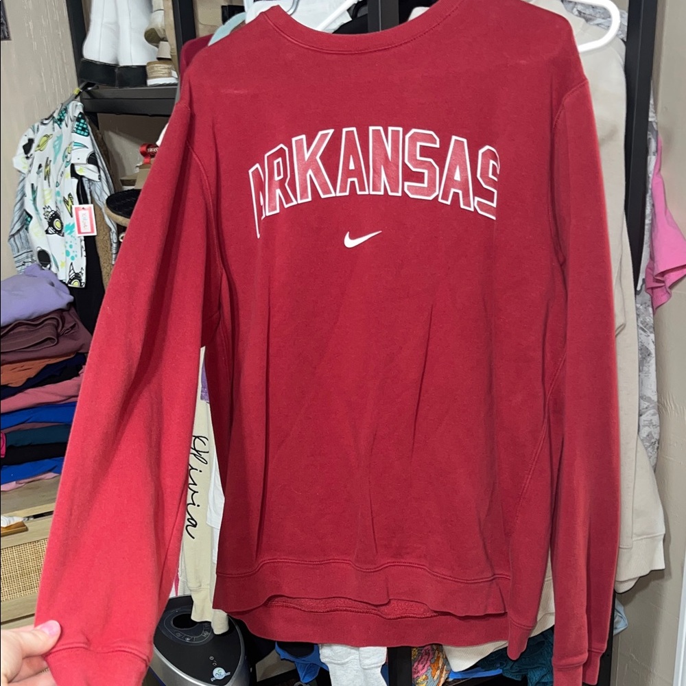 Nike Red Arkansas Crewneck